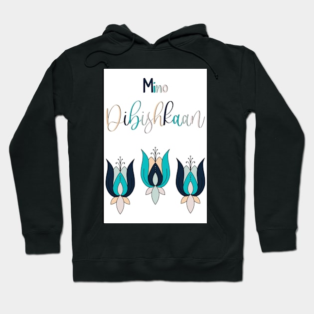 Ojibwe Happy Birthday Card Hoodie by Niibidoon